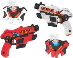 Komplet laserskega orožja + ščiti s funkcijo dima