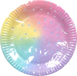 Paper Party Plates Pastel 23 cm