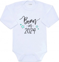 Bodi za bebe s dugim rukavima NEW BABY Born in 2024