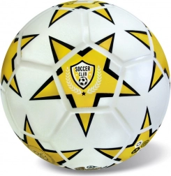 Sárga Soccer Club labda 23 cm gumiból