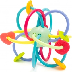 Silikonski grizalo z ropotuljico BABY MIX