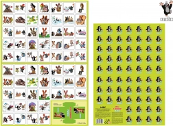 Mole and Friends Cut-out Memory Game