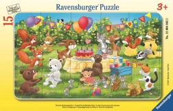 Ravensburger puzzle Proslava rođendana sa životinjskim prijateljima 15 dijelova