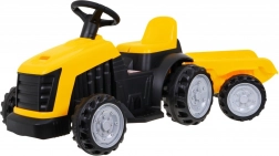 Children's pedal tractor with trailer – Yellow