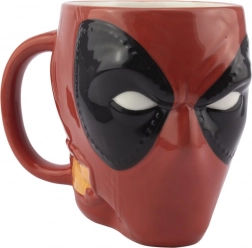 3D mug with Deadpool motif
