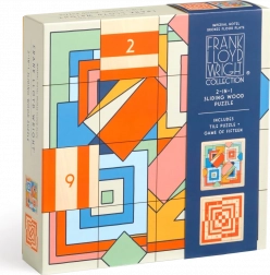 Sliding wooden puzzle Frank Lloyd Wright: Imperial Hotel 2-in-1 (16 pieces)