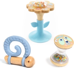 Set regalo DJECO di sonagli e massaggiagengive per neonati