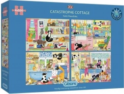 Gibsons puzzle Cat Catastrophe 4×500 pieces