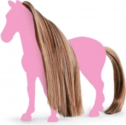Schleich Horse Club accessories for horses – brown-gold mane and tail