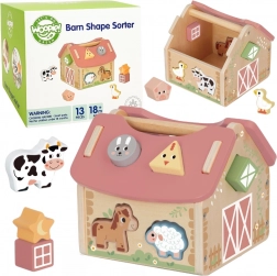 woopie green fa farmaszeletelő formák és színek szerint, 13 darab