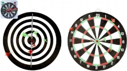 Dartboard 41 cm with 6 darts, double-sided