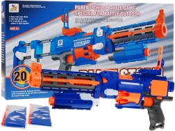 Blaze Storm electric foam blaster 2-in-1 with stock, laser and 20 darts (8+)