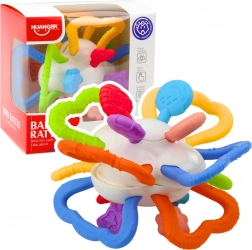 Zintuiglijk draaibaar babyspeeltje met bijtring, kleurrijk