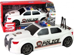 Auto sportiva della polizia 1:16 bianca con suoni