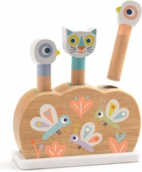 Wooden Toy Pop-up Rainbow Animals Djeco