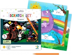 DODO scratch pictures dragons 20 × 20 cm