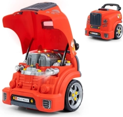 Milly Mally N-GINE – modèle réaliste de la partie avant d’une voiture avec capot ouvrant, lumières et sons