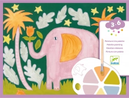 Djeco maľovanie s paletou do džungle