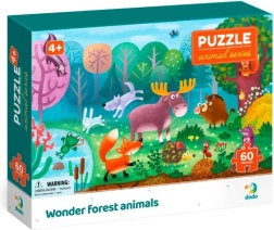 Puzzle Biomi animali del bosco 60 pezzi