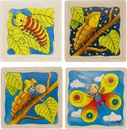 Razvojna drvena slagalica Leptir GOKI