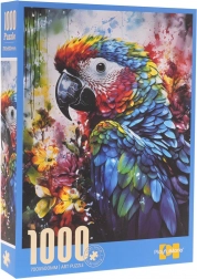 Puzzle mit 1000 Teilen – Ara-Papagei (70 × 50 cm)