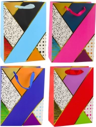 Paper Gift Bag Geometric Patterns 23 x 18 x 10.5 cm
