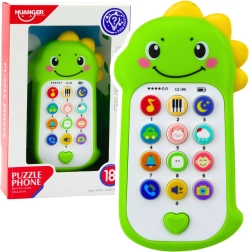 Interactive dinosaur kids’ phone, green
