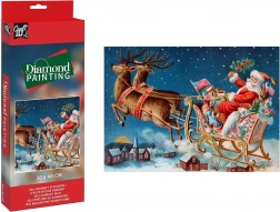 Gyémánt festés Mikulás 30x40cm