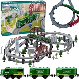 Woopie modern electric XXL Cargo train set – 128-piece construction kit