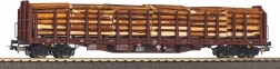 Piko Roos-t642 RSBG stake wagon with wood load H0