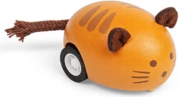 Fa felhúzható állatka Narancssárga macska