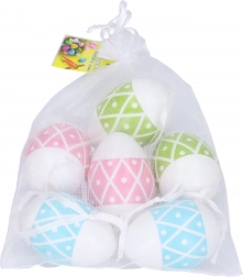 Dekorativna plastična jaja u boji 4x6 cm