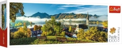 Panoramatické puzzle Nad jezerem Schliersee 1000 dílků