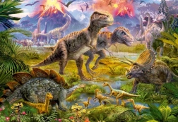 500-Piece Puzzle, Dinosaur Encounter