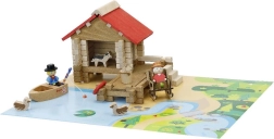 Jeujura Wooden Construction Set Fish Shop 90 Pieces