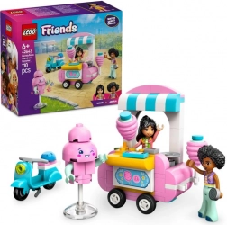 Lego Friends cotton candy stand with scooter