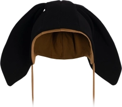 Kinderkatoenen muts met oortjes New Baby Favorite zwart