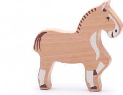 Bajo fattoria di campagna – cavallo in legno di faggio