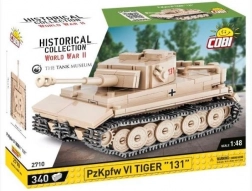 Klocki konstrukcyjne czołgu PzKpfw VI TIGER 131 w skali 1:48