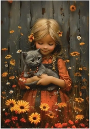 Puzzle Aranyos lány XL 260 darab Anatolian