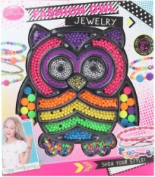 Plastic Beads Owl – creative jewelry-making set