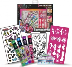 Monster High tattoo set with glitter gels and stickers