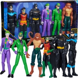 Coffret de 6 figurines DC Comics – Batman, Robin, Nightwing, le Joker, l’Homme-Mystère et Copperhead 28 cm