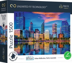 Puzzle TREFL UFT Cityscape – reflection of the city of Perth, Australia, 1500 pieces