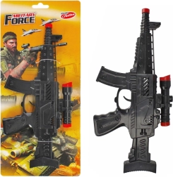 Rattling kids' submachine gun with sound