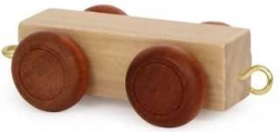 Small foot wagon plat alphabet pour circuits de trains en bois