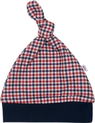 Bonnet en coton pour nourrisson New Baby Checkered 9–12 mois