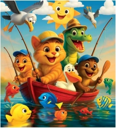 WOODEN CITY Wooden Puzzle Fishing (20 pieces)