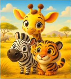 WOODEN Jigsaw Puzzle Friends 20 Pieces WOODEN CITY