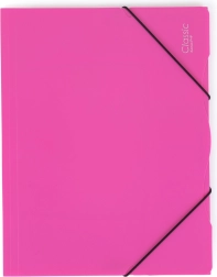 Chemise en polypropylène avec élastique A4, opaque, magenta